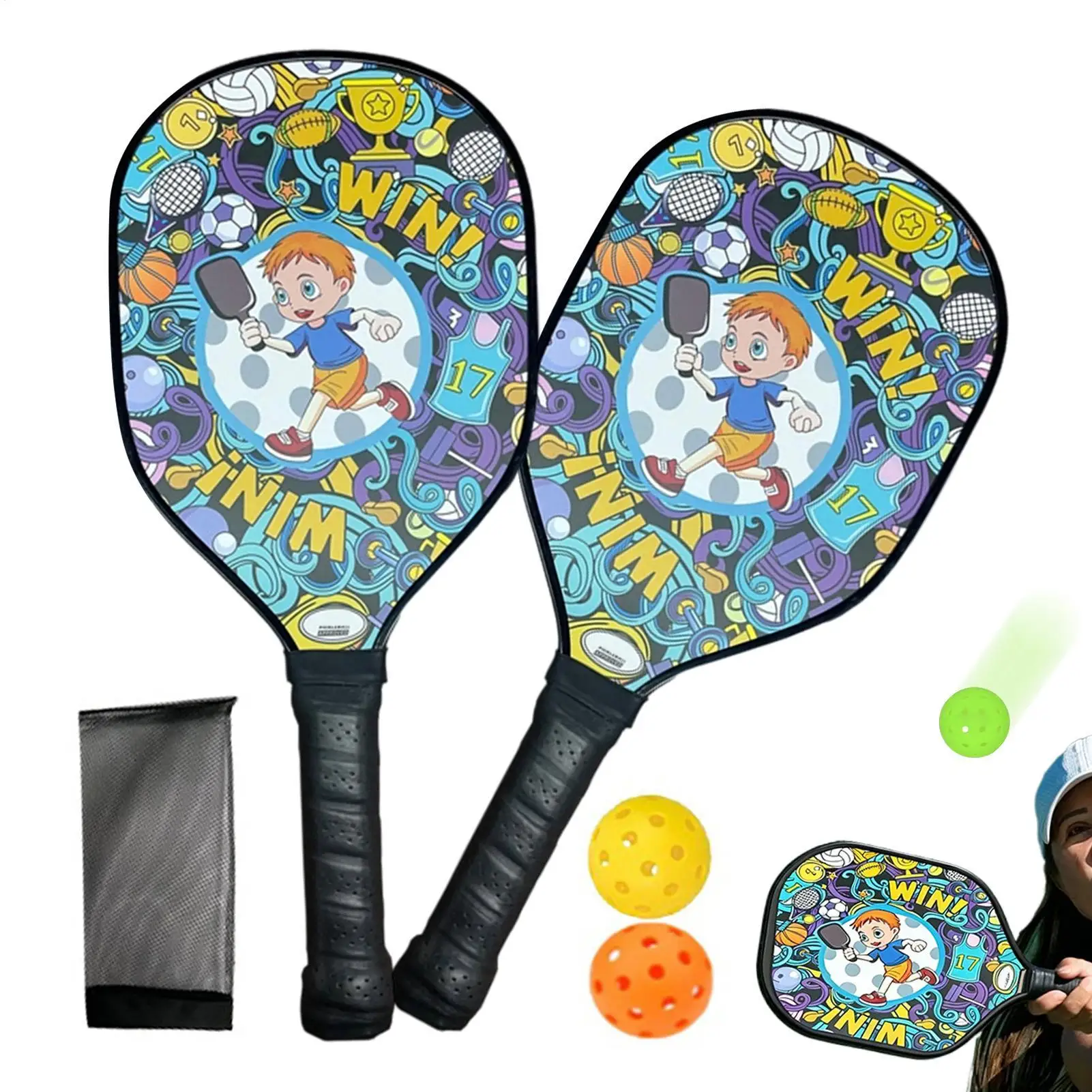 Paddle Racket Set Non-Slip Handle Portable Lightweight With Storage Bag Adults Paddle Ball Rackets For Beach Grassland Courtyard
Paddle Racket Set Non-Slip Handle Portable Lightweight With Storage Bag Adults Paddle Ball Rackets For Beach Grassland Courtyard