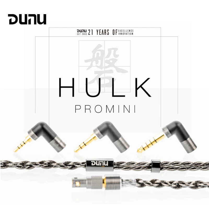 DUNU HULK Pro MINI Highly-Refined Furukawa Single-Crystal Copper Cable with 2.5/3.5/4.4mm 3 Connectors Q-Lock PLUS 0.78mm/MMCX
DUNU HULK Pro MINI Highly-Refined Furukawa Single-Crystal Copper Cable with 2.5/3.5/4.4mm 3 Connectors Q-Lock PLUS 0.78mm/MMCX