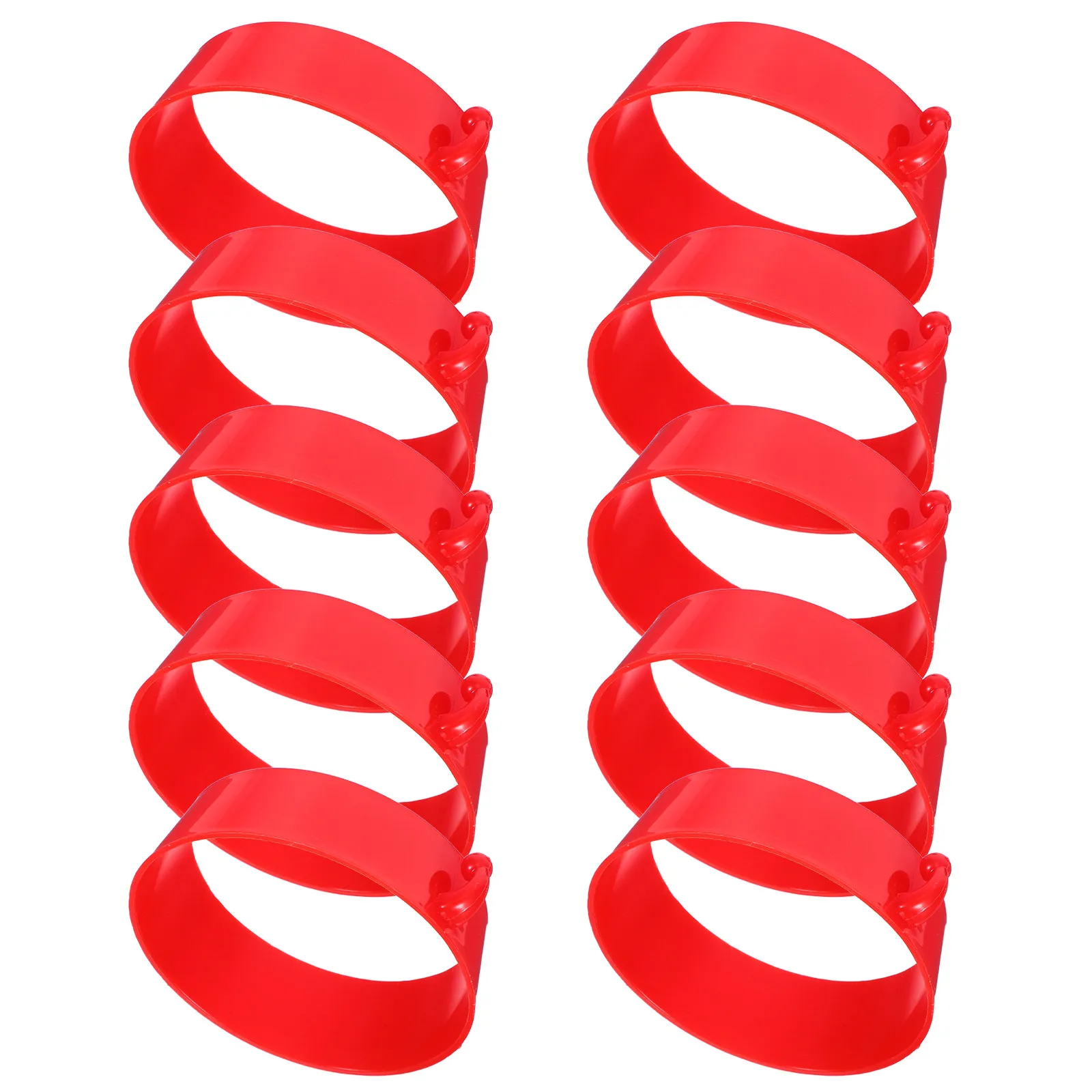 10Pcs Plastic Traffic Cone Connector Ring with Bright Red Hook for Safety Chain Barrier Parking Barrier Cones Road Cone
10Pcs Plastic Traffic Cone Connector Ring with Bright Red Hook for Safety Chain Barrier Parking Barrier Cones Road Cone