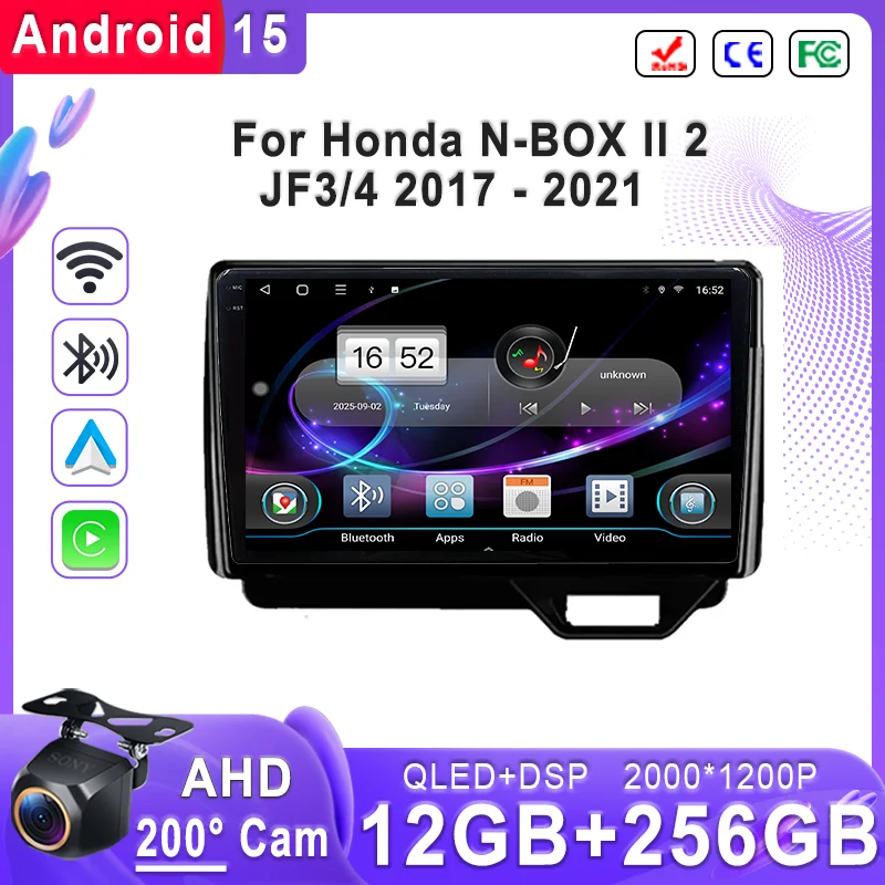 Plug and Play For Honda N-BOX II 2 JF3 4 2017 - 2021 RHD Stereo Head Unit GPS Navigation Android 15 2K Screen Touch Screen BT 4G
Plug and Play For Honda N-BOX II 2 JF3 4 2017 - 2021 RHD Stereo Head Unit GPS Navigation Android 15 2K Screen Touch Screen BT 4G