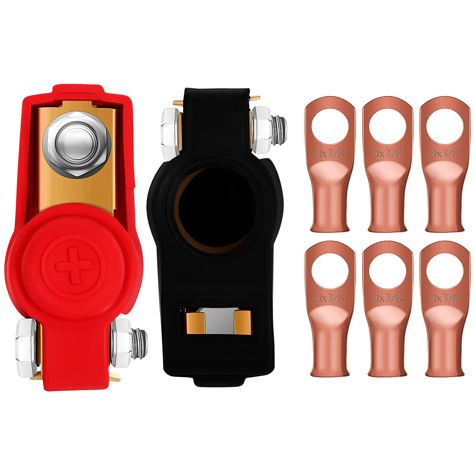 Car Terminal Set Brass Connectors Clamps Cable Ends Durable Negative Signs Truck Accessories
Car Terminal Set Brass Connectors Clamps Cable Ends Durable Negative Signs Truck Accessories