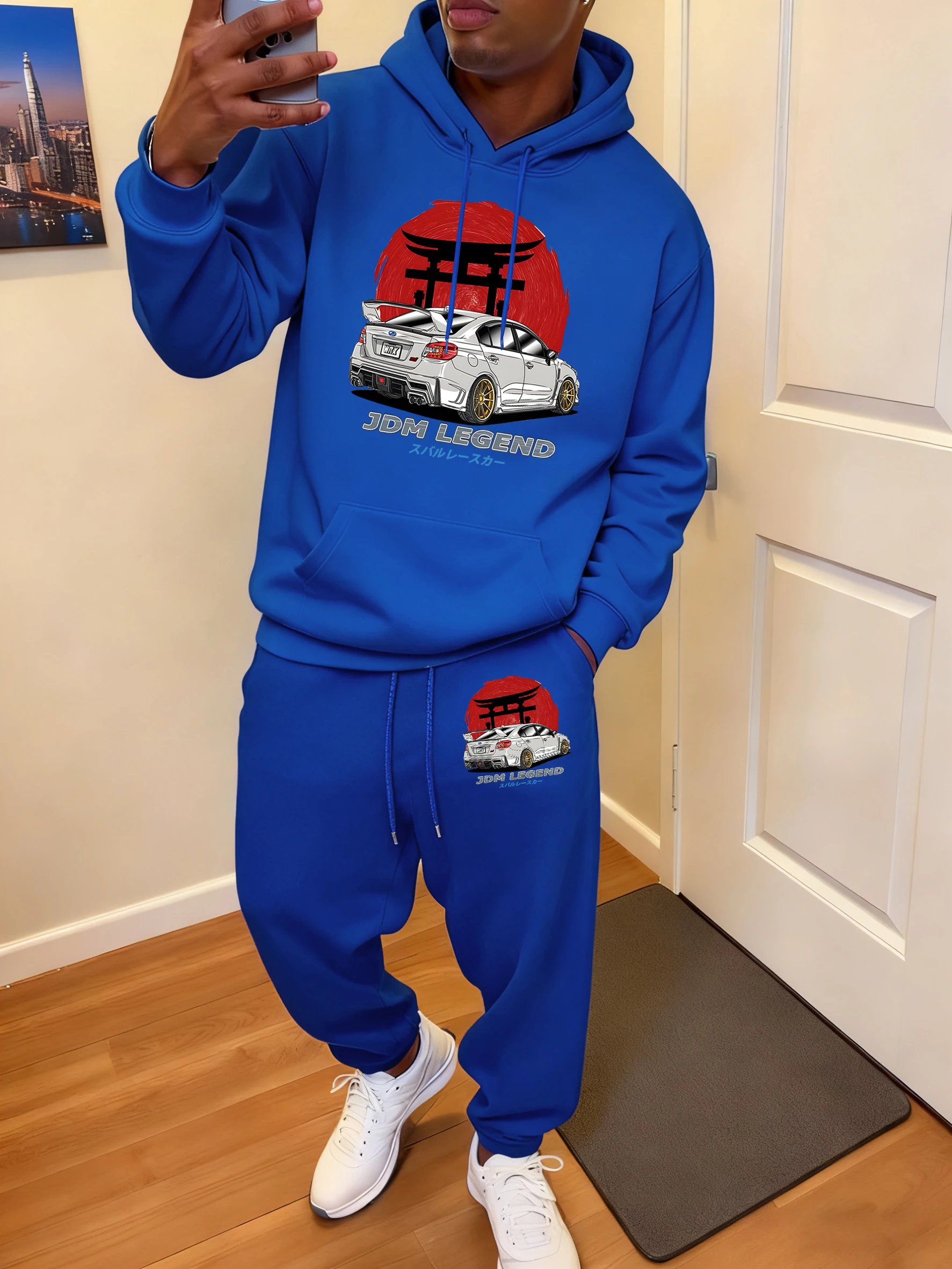 Japanese Racing Cars Prints Hoodie Suit Man Autumn Fleece Sweatpants Sport Street 2 Piece Set Pocket Casual Men'S Sweatshirts
Japanese Racing Cars Prints Hoodie Suit Man Autumn Fleece Sweatpants Sport Street 2 Piece Set Pocket Casual Men'S Sweatshirts