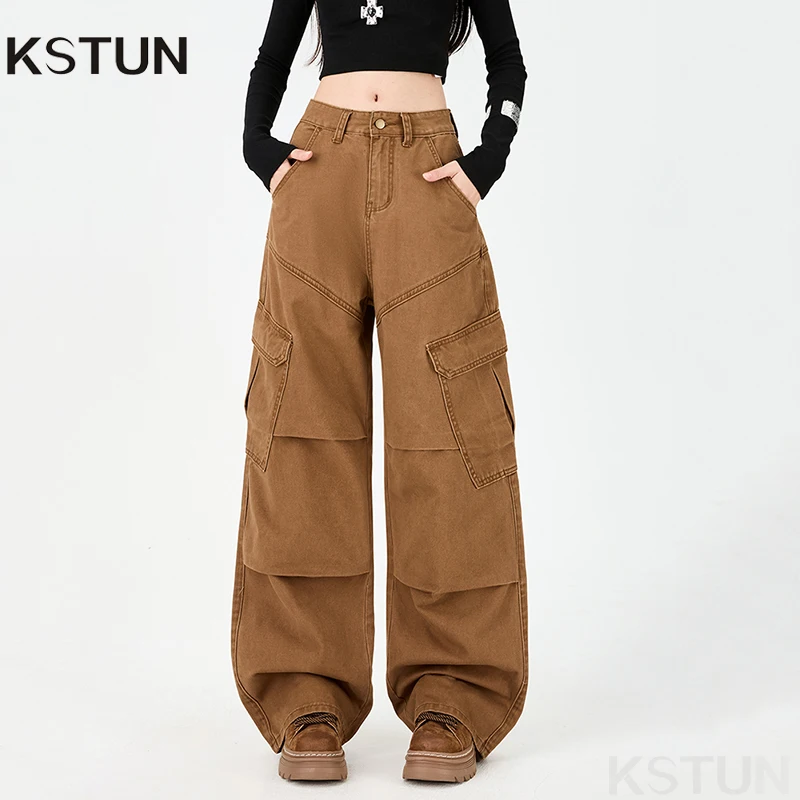 KSTUN 2026, женские широкие джинсы, брюки-карго из 100% хлопка, брюки-карго с несколькими карманами, большие размеры, уличные рабочие брюки, многофункциональные брюки
KSTUN 2026, женские широкие джинсы, брюки-карго из 100% хлопка, брюки-карго с несколькими карманами, большие размеры, уличные рабочие брюки, многофункциональные брюки