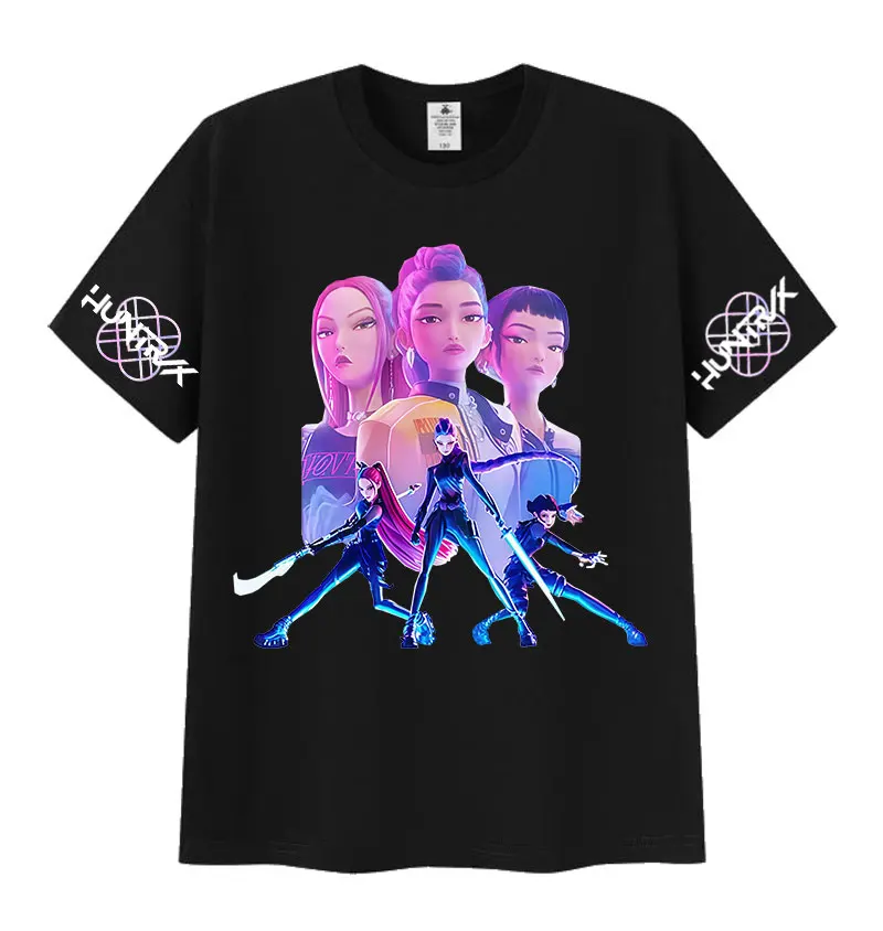 Футболка с рисунком «Охотники на демонов» K-pop 2025 для мужчин и женщин, эстетичная модная хлопковая футболка с коротким рукавом, винтажные футболки в стиле Харадзюку 
Футболка с рисунком «Охотники на демонов» K-pop 2025 для мужчин и женщин, эстетичная модная хлопковая футболка с коротким рукавом, винтажные футболки в стиле Харадзюку