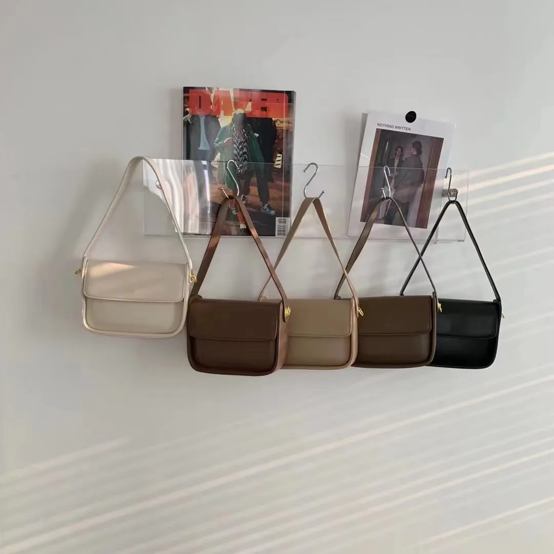 Retro Solid PU Underarm Bag New Summer Korean Style Fashion Women's Shoulder Bag Simple Elegant Versatile Commuter Crossbody Bag
Retro Solid PU Underarm Bag New Summer Korean Style Fashion Women's Shoulder Bag Simple Elegant Versatile Commuter Crossbody Bag