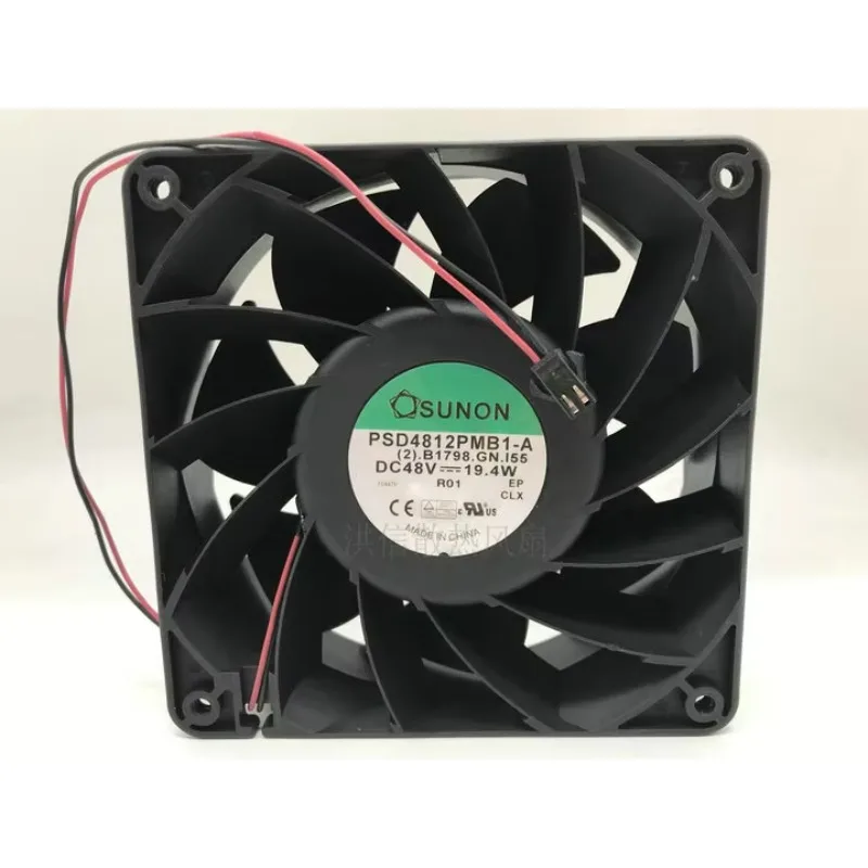 SUNON PSD4812PMB1-A DC 48V 19.4W 120x120x38mm 2-Wire Cooling Fan
SUNON PSD4812PMB1-A DC 48V 19.4W 120x120x38mm 2-Wire Cooling Fan