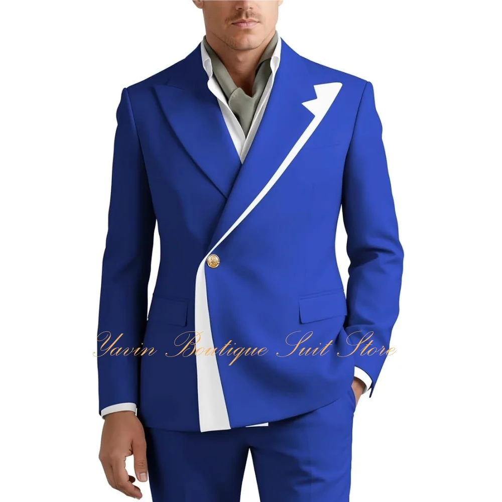 Fashion 2 Piece Suit Men Slim Fit Double Breasted Blazer for Men Formal Dinner Business Wedding Prom Tuxedo
Fashion 2 Piece Suit Men Slim Fit Double Breasted Blazer for Men Formal Dinner Business Wedding Prom Tuxedo