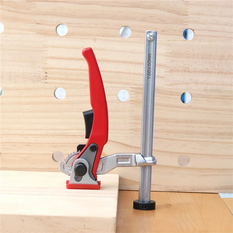 MCGS-4X Heavy-Duty Ratchet Workbench Clamp, Woodworking Table Material Rapid Clamping Fixture For Base Diameter 19Mm 3/4Inch
MCGS-4X Heavy-Duty Ratchet Workbench Clamp, Woodworking Table Material Rapid Clamping Fixture For Base Diameter 19Mm 3/4Inch