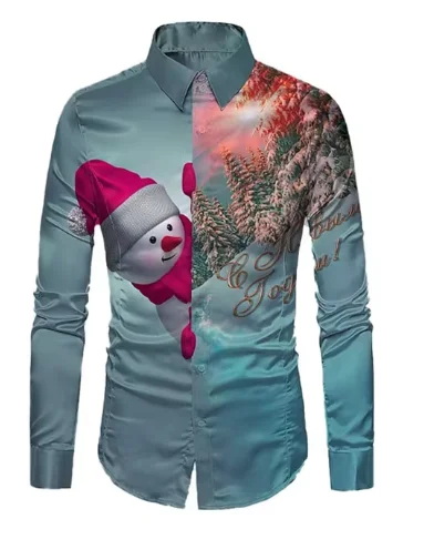 Santa Claus Printed Men's Shirt Autumn Long Sleeved Men's Shirt Trend Holiday Clothing Men's Comfortable Loose Long Sleeved Tops
Santa Claus Printed Men's Shirt Autumn Long Sleeved Men's Shirt Trend Holiday Clothing Men's Comfortable Loose Long Sleeved Tops