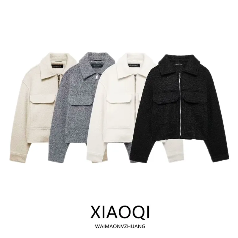 Autumn Winter Women's Faion Versatile Long Sve Collared ort Jaet Coat New Arrival Basic Match All 2024 Edition
Autumn Winter Women's Faion Versatile Long Sve Collared ort Jaet Coat New Arrival Basic Match All 2024 Edition