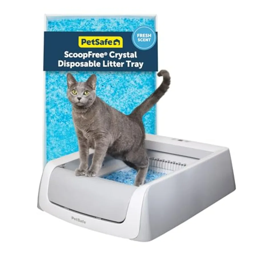 ScoopFree Self-Cleaning Cat Litterbox - Never Scoop Litter Again - Hands-Free Cleanup with Disposable Crystal Tray - Less Track
ScoopFree Self-Cleaning Cat Litterbox - Never Scoop Litter Again - Hands-Free Cleanup with Disposable Crystal Tray - Less Track