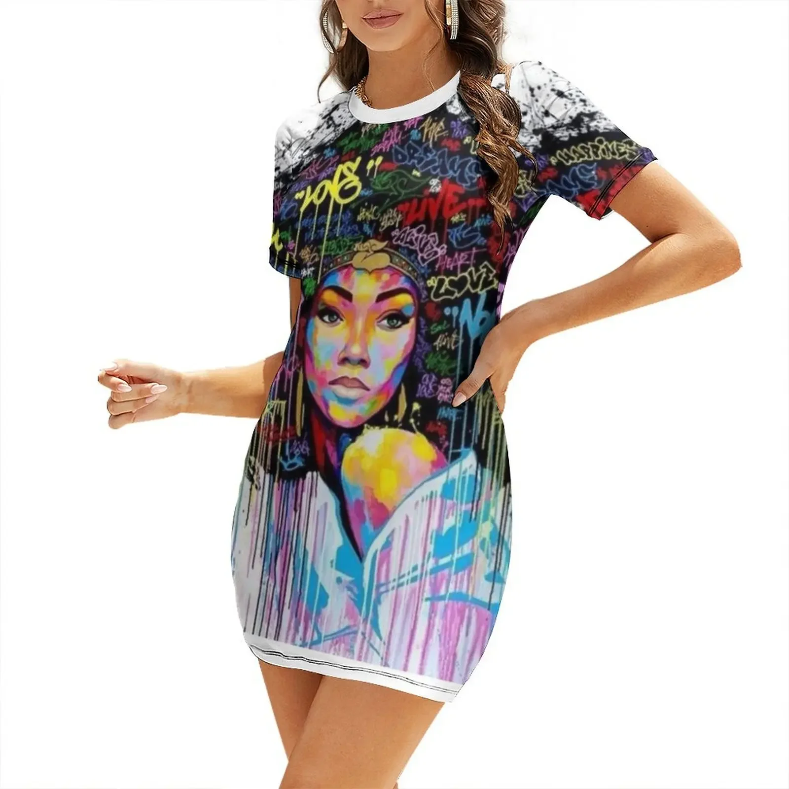 Own your Afro. Short-Sleeved Dress women's summer dresses 2025 prom dresses women evening dress Dress 
Own your Afro. Short-Sleeved Dress women's summer dresses 2025 prom dresses women evening dress Dress