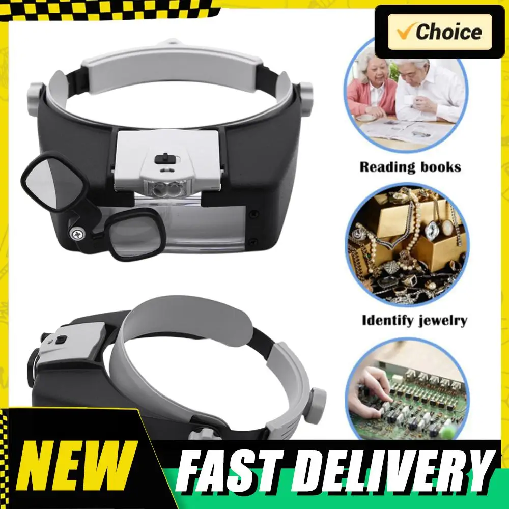 Лупа с креплением на голову, регулируемая повязка на голову, увеличительное стекло для шлема, многофункциональная лупа без помощи рук для ремонта чтения
Лупа с креплением на голову, регулируемая повязка на голову, увеличительное стекло для шлема, многофункциональная лупа без помощи рук для ремонта чтения
