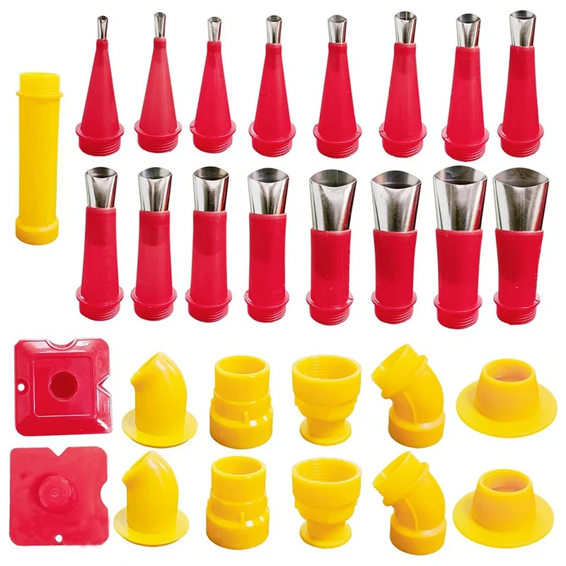 29PCS Universal Integrated Rubber Nozzle Tool Kit,Caulking Tips,Caulking Nozzles For Sausage Caulking Tools Durable Easy To Use
29PCS Universal Integrated Rubber Nozzle Tool Kit,Caulking Tips,Caulking Nozzles For Sausage Caulking Tools Durable Easy To Use