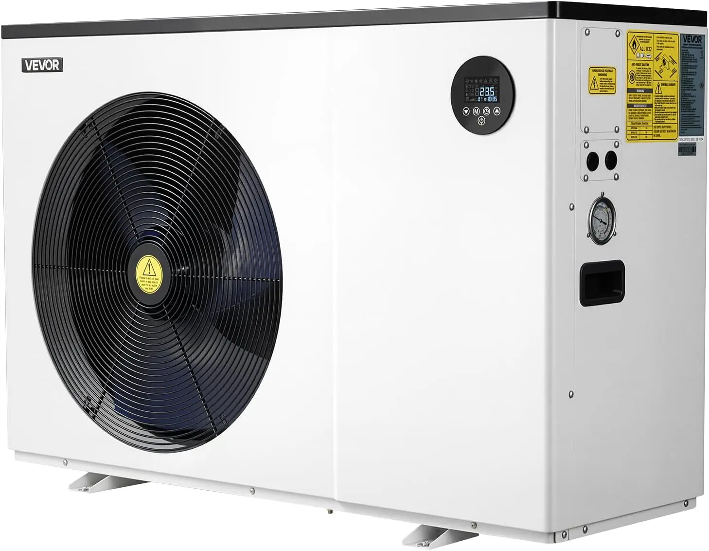 VEVOR Inverter Pool Heat Pump 70730 BTU, All-DC Technology Electric Heater for Above & In-Ground Pools up to 19812 Gal, WiFi App
VEVOR Inverter Pool Heat Pump 70730 BTU, All-DC Technology Electric Heater for Above & In-Ground Pools up to 19812 Gal, WiFi App