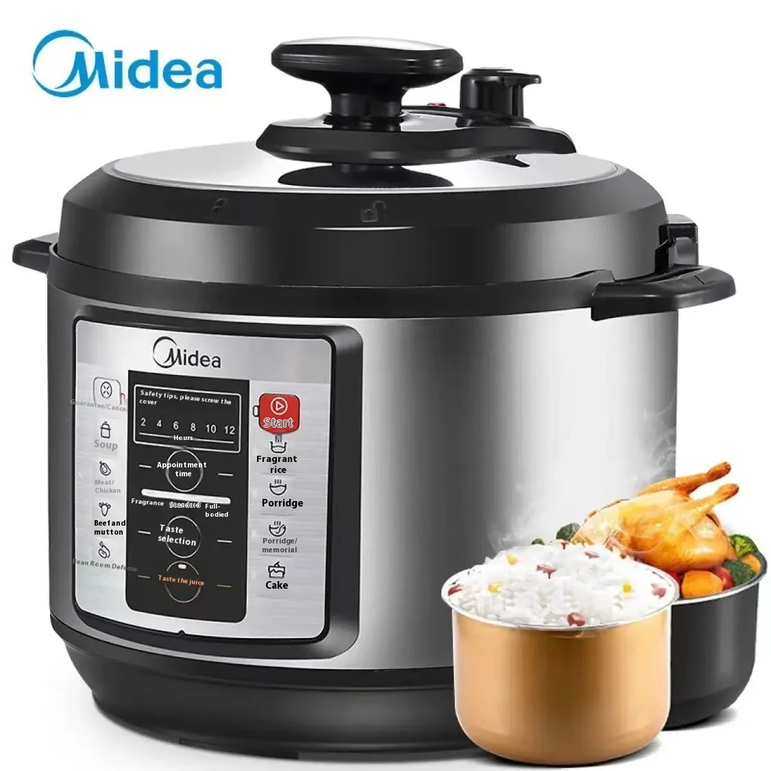 Intelligent 5L Dual Pot Electric Pressure Cooker Stainless Steel For & Hotel Use With Pre-Pressing Feature
Intelligent 5L Dual Pot Electric Pressure Cooker Stainless Steel For & Hotel Use With Pre-Pressing Feature