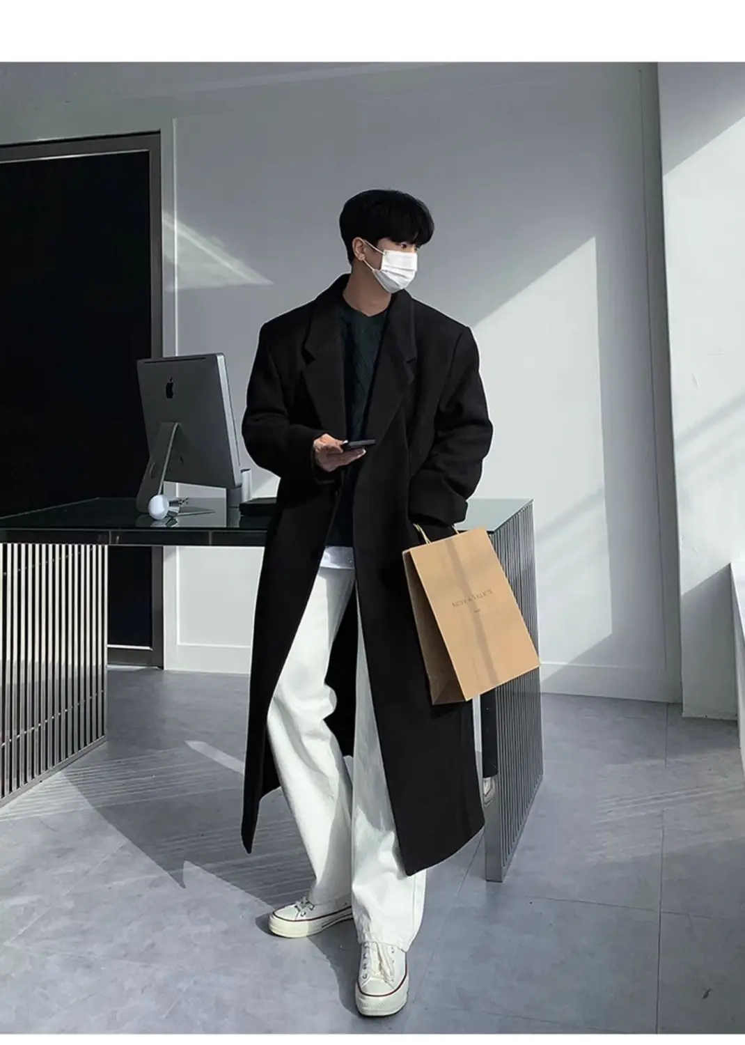 Wool Blend Coat Long Men Winter Mans Kawaii Cute Adorable Sweet Lovely Charming Delightful Pleasing Attractive Appealing Fashion
Wool Blend Coat Long Men Winter Mans Kawaii Cute Adorable Sweet Lovely Charming Delightful Pleasing Attractive Appealing Fashion
