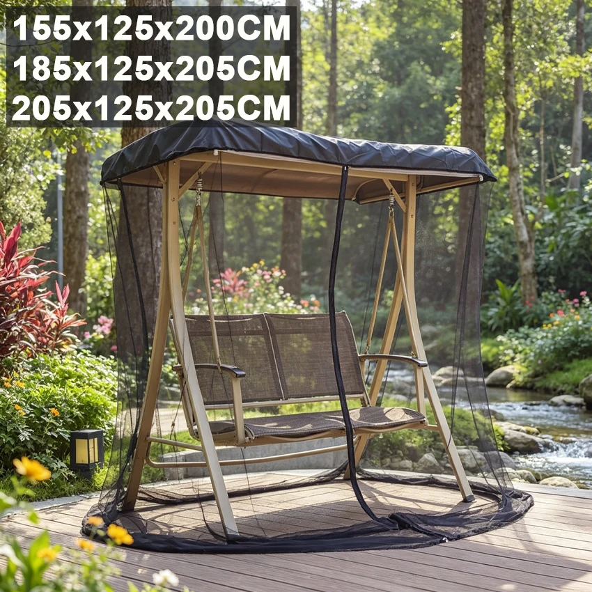 Large Outdoor Swing Mosquito Net Waterproof Easy Install Zipper Swing Cover for Backyard Porch & Garden Three-Seat Patio Swing
Large Outdoor Swing Mosquito Net Waterproof Easy Install Zipper Swing Cover for Backyard Porch & Garden Three-Seat Patio Swing