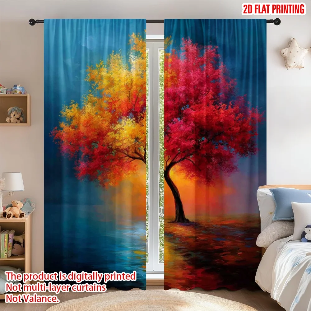 2D flat printing 2pcs Curtain Scene Curtains Autumn Sunset Tree Digital Printed Polyester Drapes Birthday Party Use for Parties
2D flat printing 2pcs Curtain Scene Curtains Autumn Sunset Tree Digital Printed Polyester Drapes Birthday Party Use for Parties