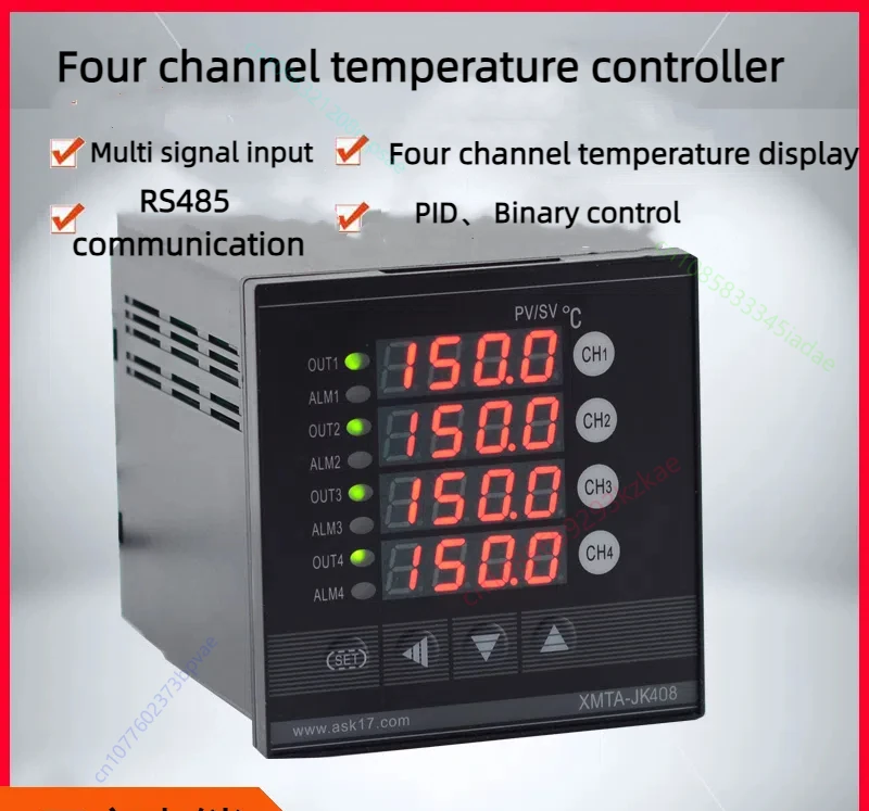 4-channel Temperature Controller, 4-channel Meter, Multi-channel Temperature Controller JK408GK
4-channel Temperature Controller, 4-channel Meter, Multi-channel Temperature Controller JK408GK