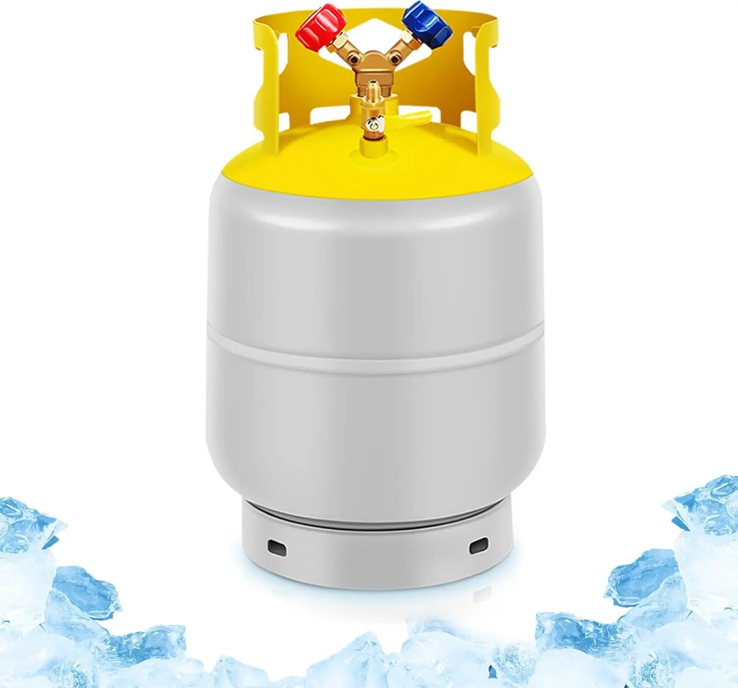 30 LB Reusable Refrigerant Recovery Tank - 1/4 SAE Y-Valve AC Freon Cylinder for R12, R22,R134A, R410A|Liquid/Vapor Reclaim Tank
30 LB Reusable Refrigerant Recovery Tank - 1/4 SAE Y-Valve AC Freon Cylinder for R12, R22,R134A, R410A|Liquid/Vapor Reclaim Tank