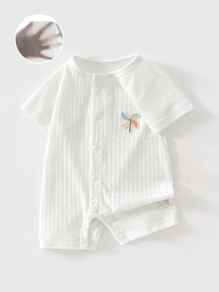 Baby Summer Romper Cotton Short Sleeve Jumpsuit Breathable Thin Air Conditioner Onesie for Newborn Brief Infant Clothes
Baby Summer Romper Cotton Short Sleeve Jumpsuit Breathable Thin Air Conditioner Onesie for Newborn Brief Infant Clothes