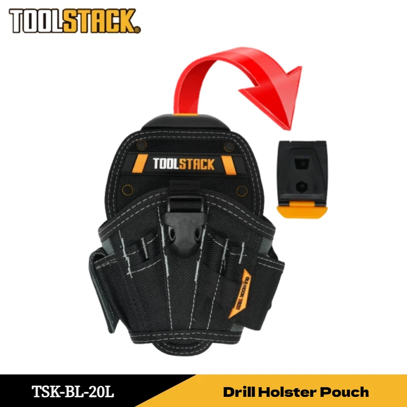 TOOLSTACK Large Drill Holster Pouch Bit Pouch for Tool Belt Hand Drill Special Bag Portable Tool Bag Wear Resistant Storage Bag
TOOLSTACK Large Drill Holster Pouch Bit Pouch for Tool Belt Hand Drill Special Bag Portable Tool Bag Wear Resistant Storage Bag