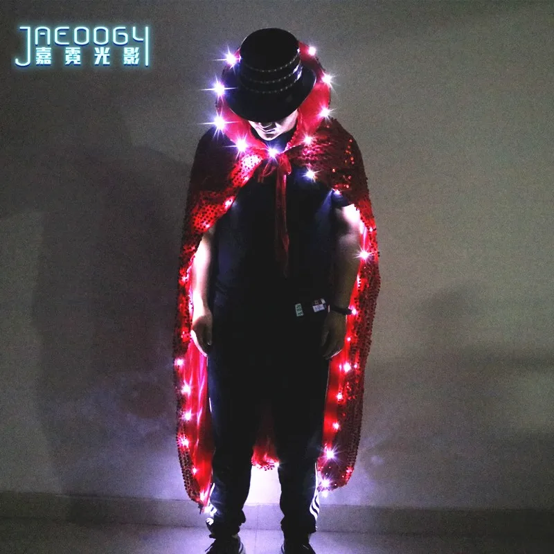 LED Fluorescent Cloak for Stage Performance, Night Light, Clothes for Halloween Party, Clothing for Bar, KTV
LED Fluorescent Cloak for Stage Performance, Night Light, Clothes for Halloween Party, Clothing for Bar, KTV