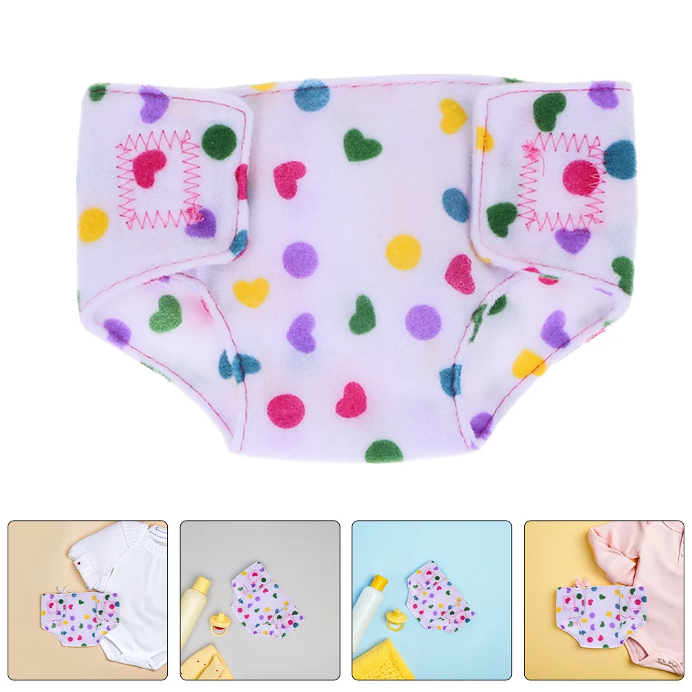 6Pcs Baby Diapers Reusable Adjustable 18 Inch Clothes Accessories Pretend Play Baby Dressing Set Diapers Underwear 
6Pcs Baby Diapers Reusable Adjustable 18 Inch Clothes Accessories Pretend Play Baby Dressing Set Diapers Underwear