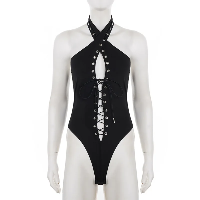 Double layered corns strap sexy spicy girl hanging neck jumpsuit for women
Double layered corns strap sexy spicy girl hanging neck jumpsuit for women