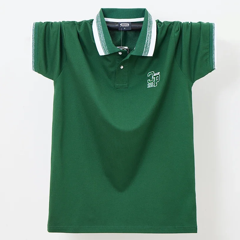 Summer Cotton Embroidery Polo Shirt Men Short Sleeve Tops Tees Male Fashion Polos Men's Casual Striped Polo Shirts Plus Size 6XL
Summer Cotton Embroidery Polo Shirt Men Short Sleeve Tops Tees Male Fashion Polos Men's Casual Striped Polo Shirts Plus Size 6XL