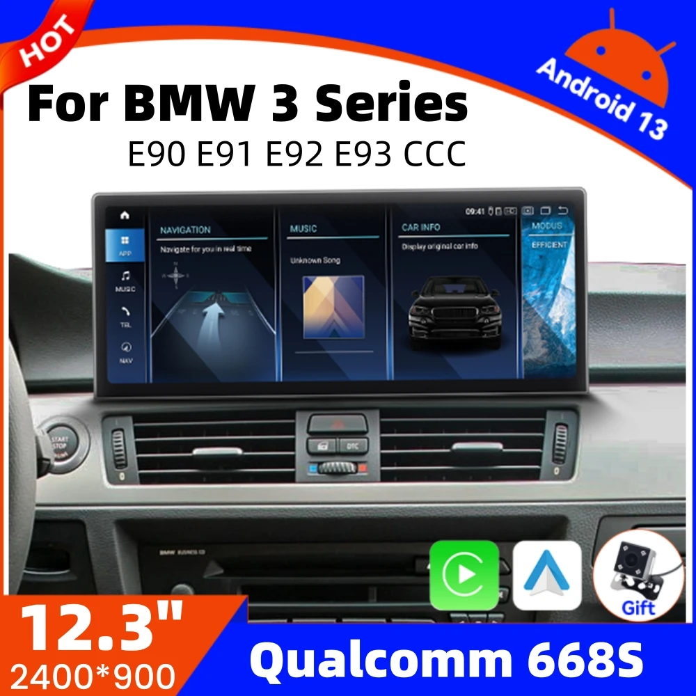 12.3” Android 13 Car Radio For BMW 3 Series E90 E91 E92 E93 2005-2012 CCC System Wireless CarPlay Android Auto Multimedia Player
12.3” Android 13 Car Radio For BMW 3 Series E90 E91 E92 E93 2005-2012 CCC System Wireless CarPlay Android Auto Multimedia Player