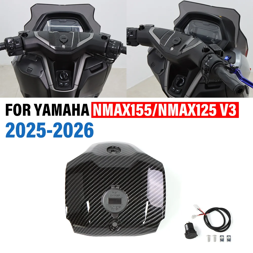FOR YAMAHA NMAX155 125 N-MAX155 NMAX125 V3 2025 2026 Motorcycle Handlebar Upper Central Replacement Cover With USB Charge Cable
FOR YAMAHA NMAX155 125 N-MAX155 NMAX125 V3 2025 2026 Motorcycle Handlebar Upper Central Replacement Cover With USB Charge Cable