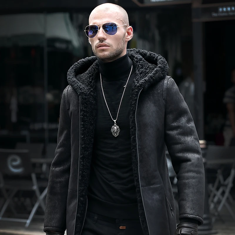 High-end Genuine Leather Jacket Fur In One Mens Hooded Large Size Winter Wool Coat Men Shearling Overcoat 6XL 7XL
High-end Genuine Leather Jacket Fur In One Mens Hooded Large Size Winter Wool Coat Men Shearling Overcoat 6XL 7XL