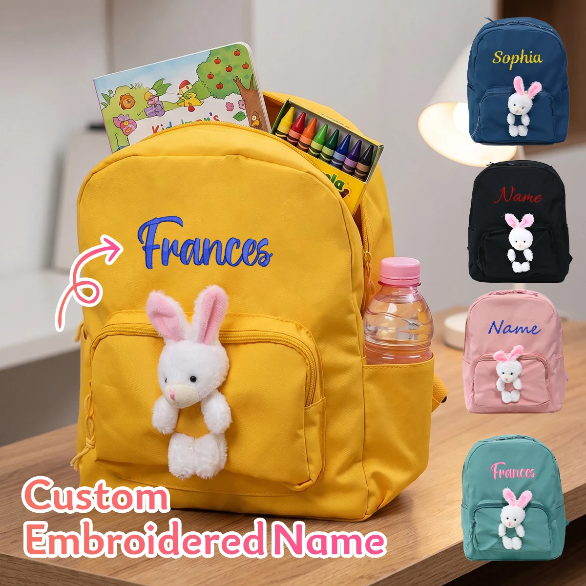 Custom Embroidered Name Backpack, Back To School Supplies, Personalized Embroidered Name School Bag, Birthday Gift
Custom Embroidered Name Backpack, Back To School Supplies, Personalized Embroidered Name School Bag, Birthday Gift