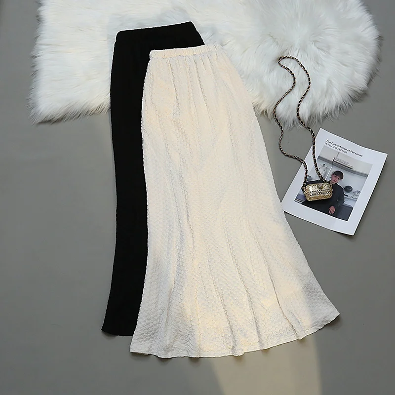 Summer Skirt Female Vintage Korean Fashion High Waist Pleated Skirts Womens Elegant Faldas Mujer Slim Midi Skirt
Summer Skirt Female Vintage Korean Fashion High Waist Pleated Skirts Womens Elegant Faldas Mujer Slim Midi Skirt