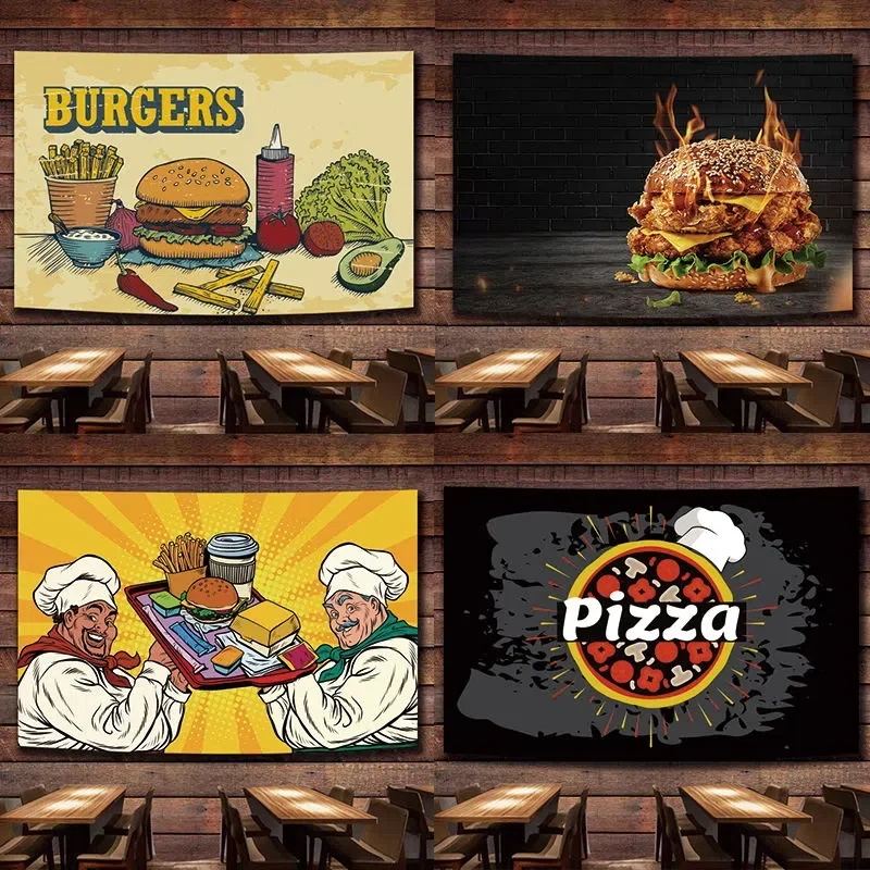 Pizza\Hamburger\Hotdog Fast Food Art Poster Wall Hanging Flag Canvas Painting Tapestry Wall Art Banner Home Decor Sticker Mural
Pizza\Hamburger\Hotdog Fast Food Art Poster Wall Hanging Flag Canvas Painting Tapestry Wall Art Banner Home Decor Sticker Mural