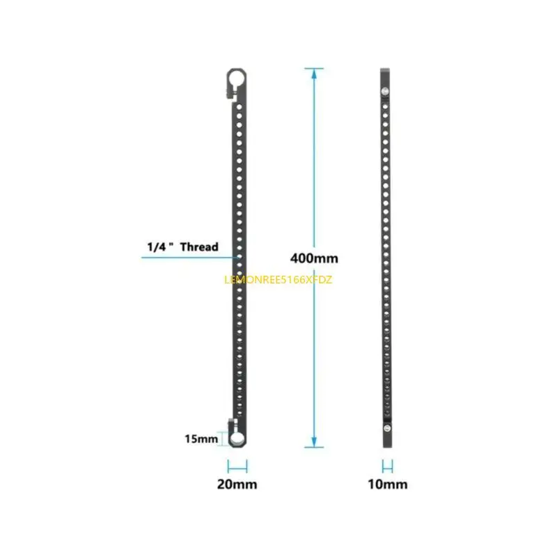 Y1AE 400mm Aluminum Bar With 15mm Rod Adapter Tube Clamp for Video Equipment Camera
Y1AE 400mm Aluminum Bar With 15mm Rod Adapter Tube Clamp for Video Equipment Camera