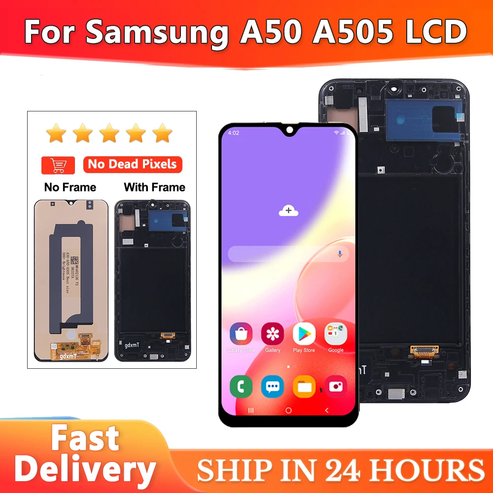 For AMOLED Display For Samsung A50 A505F SM-A505FN/DS A505F/DS A505 LCD Touch Screen Digitizer With Frame For Samsung A50 lcd
For AMOLED Display For Samsung A50 A505F SM-A505FN/DS A505F/DS A505 LCD Touch Screen Digitizer With Frame For Samsung A50 lcd