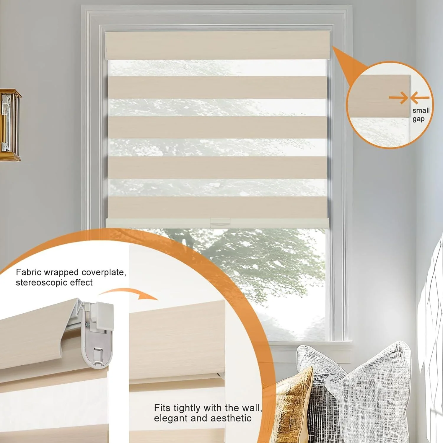 No Drill No Tool Zebra Design Cordless Roller Shades & Blinds for Indoor Windows Home Office Living Room Kitchen & Bathroom
No Drill No Tool Zebra Design Cordless Roller Shades & Blinds for Indoor Windows Home Office Living Room Kitchen & Bathroom