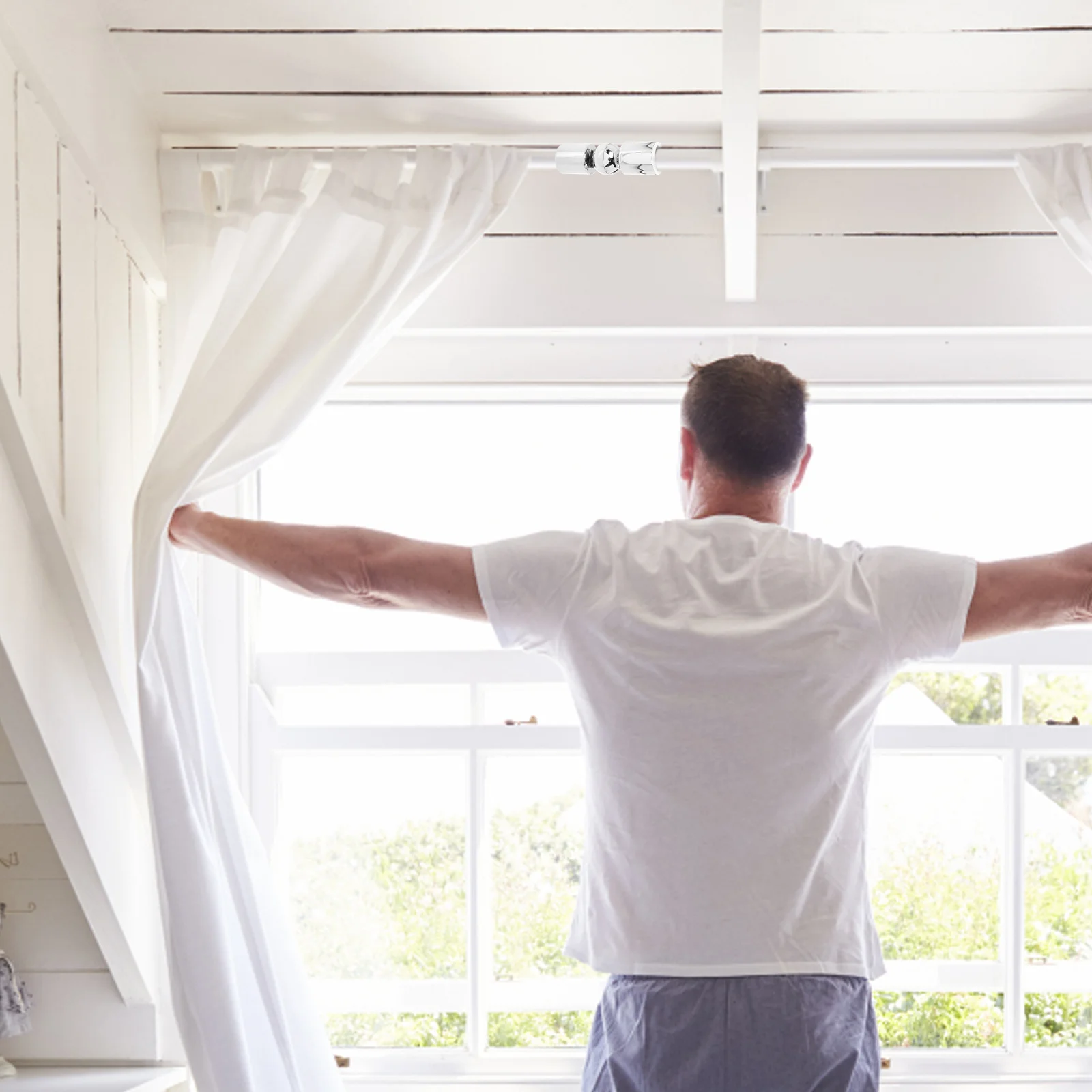 Heavy Duty Stainless Steel Curtain Rod Corner Connector Adjustable Hinged Elbow for Windows Living Room Bedroom Kitchen
Heavy Duty Stainless Steel Curtain Rod Corner Connector Adjustable Hinged Elbow for Windows Living Room Bedroom Kitchen