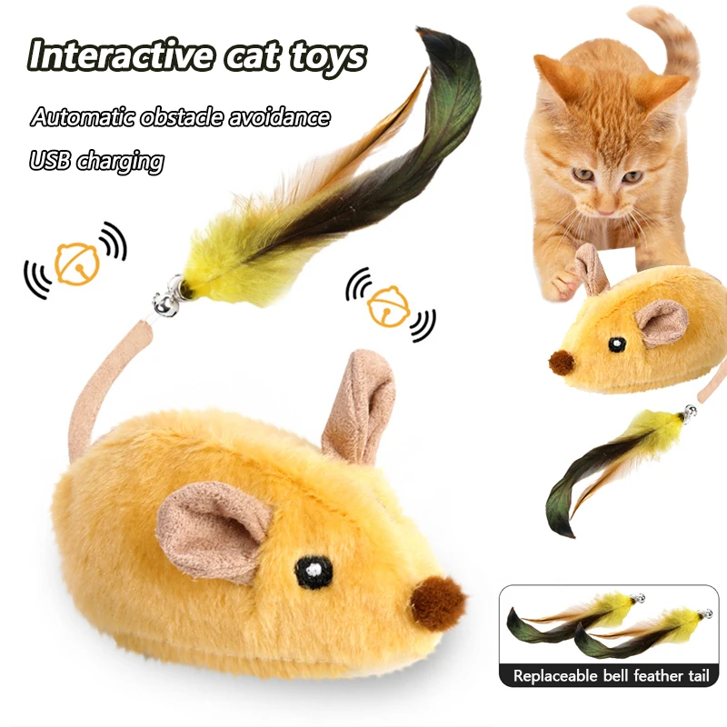 Interactive Cat Toys Touch Sensor Sound Teasing Cat Plush Mouse Toy Smart Simulated Running Mouse Training Toys
Interactive Cat Toys Touch Sensor Sound Teasing Cat Plush Mouse Toy Smart Simulated Running Mouse Training Toys