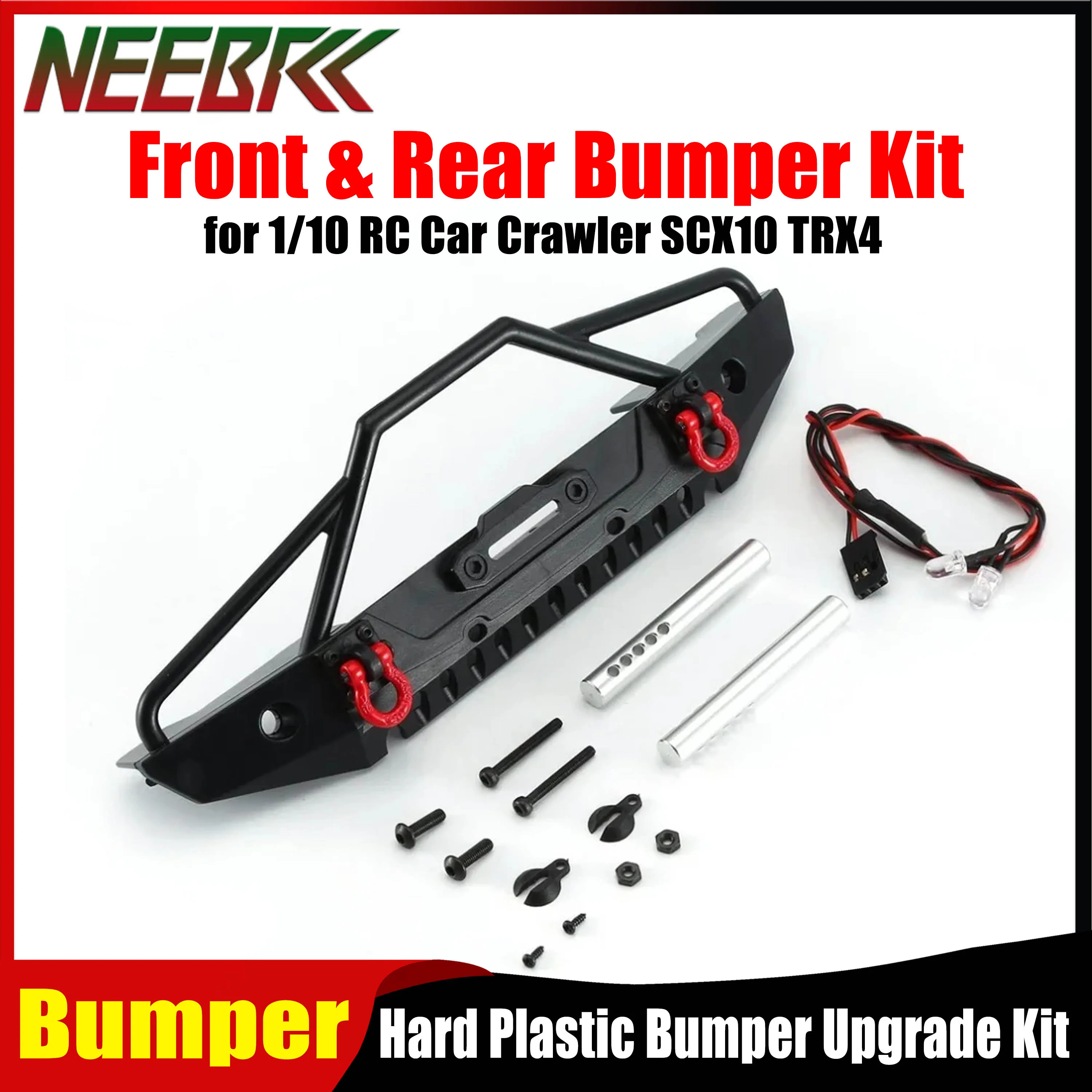 AUSTAR RC Hard Plastic Front & Rear Bumper Kit Bull Bar for 1/10 RC Car Crawler SCX10 TRX4 Truck Axial Traxxas 90046 Rock Parts
AUSTAR RC Hard Plastic Front & Rear Bumper Kit Bull Bar for 1/10 RC Car Crawler SCX10 TRX4 Truck Axial Traxxas 90046 Rock Parts