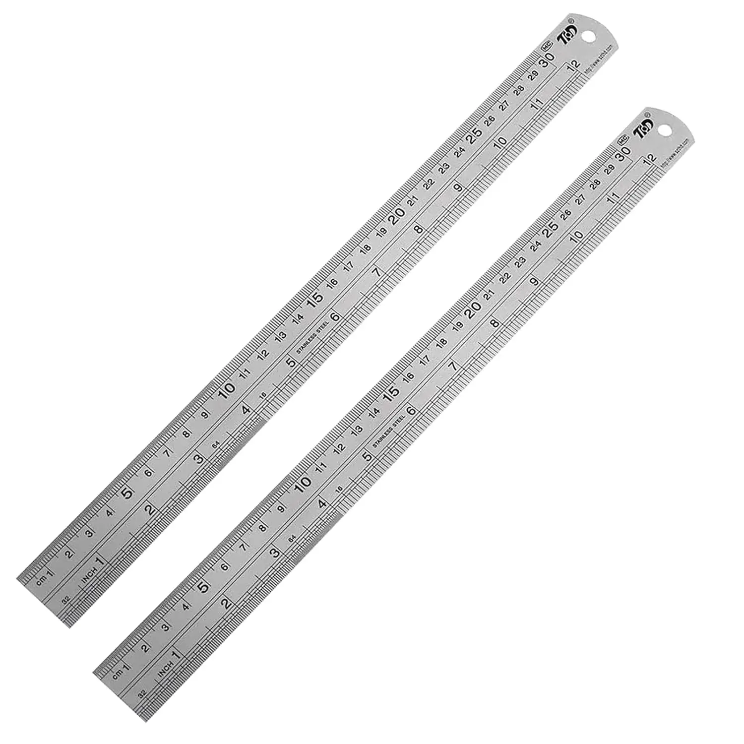 Stainless Steel Ruler 2-Pack, 12 Inch & 30 cm Metal Ruler Dual Scale, Flexible Yet Durable for Drawing, Sewing, Office
Stainless Steel Ruler 2-Pack, 12 Inch & 30 cm Metal Ruler Dual Scale, Flexible Yet Durable for Drawing, Sewing, Office