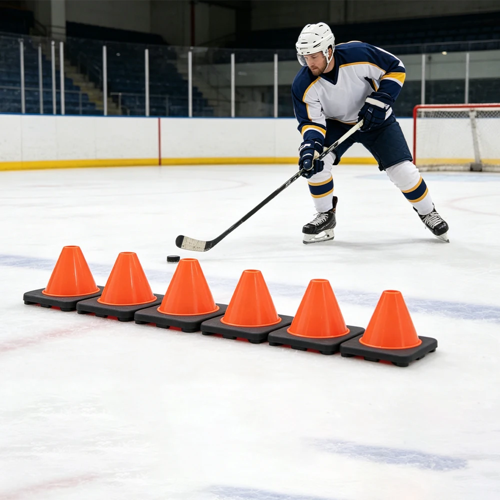 4pcs Ice Hockey Weighted Pylons Ice Skating Obstacle Roller Marking Training Road Cone Roller For Football Soccer Training
4pcs Ice Hockey Weighted Pylons Ice Skating Obstacle Roller Marking Training Road Cone Roller For Football Soccer Training
