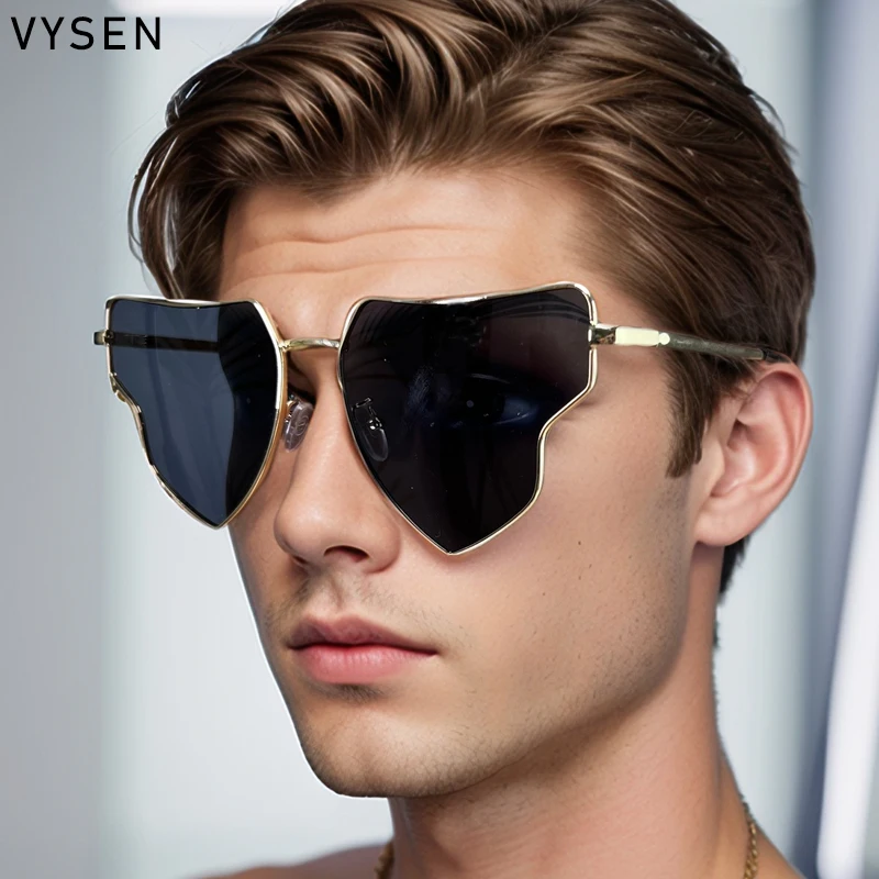 Vintage Irregular Metal Frame Sunglasses Women 2024 Luxury Brand Retro Heart Shaped Punk Shades Trendy UV400 Eyewear For Men
Vintage Irregular Metal Frame Sunglasses Women 2024 Luxury Brand Retro Heart Shaped Punk Shades Trendy UV400 Eyewear For Men