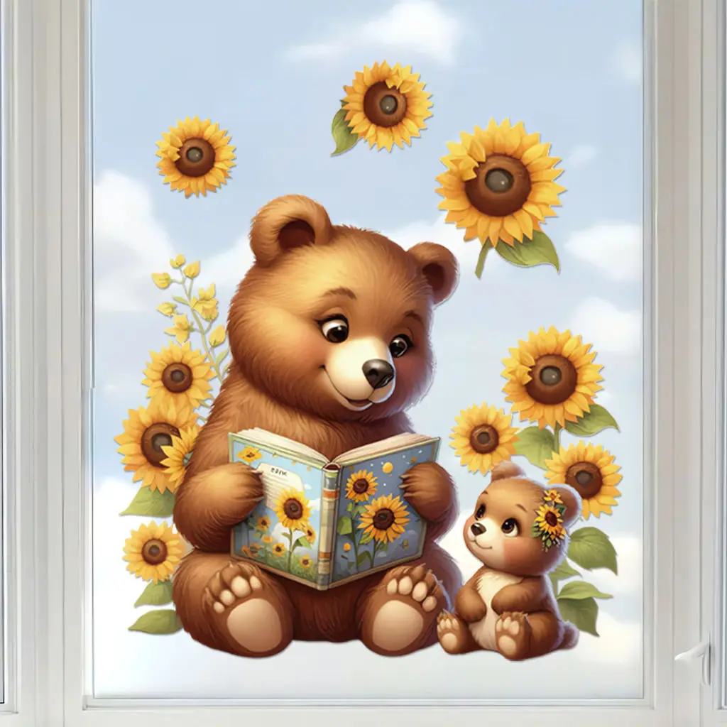 Sunflower Cute Bear Reading a Book Wall Sticker Kids Room Decor Bathroom Toilet Living Room Decor Cabinet Home Decor Decals S746
Sunflower Cute Bear Reading a Book Wall Sticker Kids Room Decor Bathroom Toilet Living Room Decor Cabinet Home Decor Decals S746