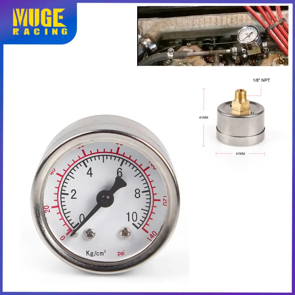 MUGE-Universal 1/8 NPT Fuel Pressure Gauge Liquid 0-140PSI 0-10Kpa Pointer Oil Press Meter Face For Rv Boat Car Racing CAP012
MUGE-Universal 1/8 NPT Fuel Pressure Gauge Liquid 0-140PSI 0-10Kpa Pointer Oil Press Meter Face For Rv Boat Car Racing CAP012