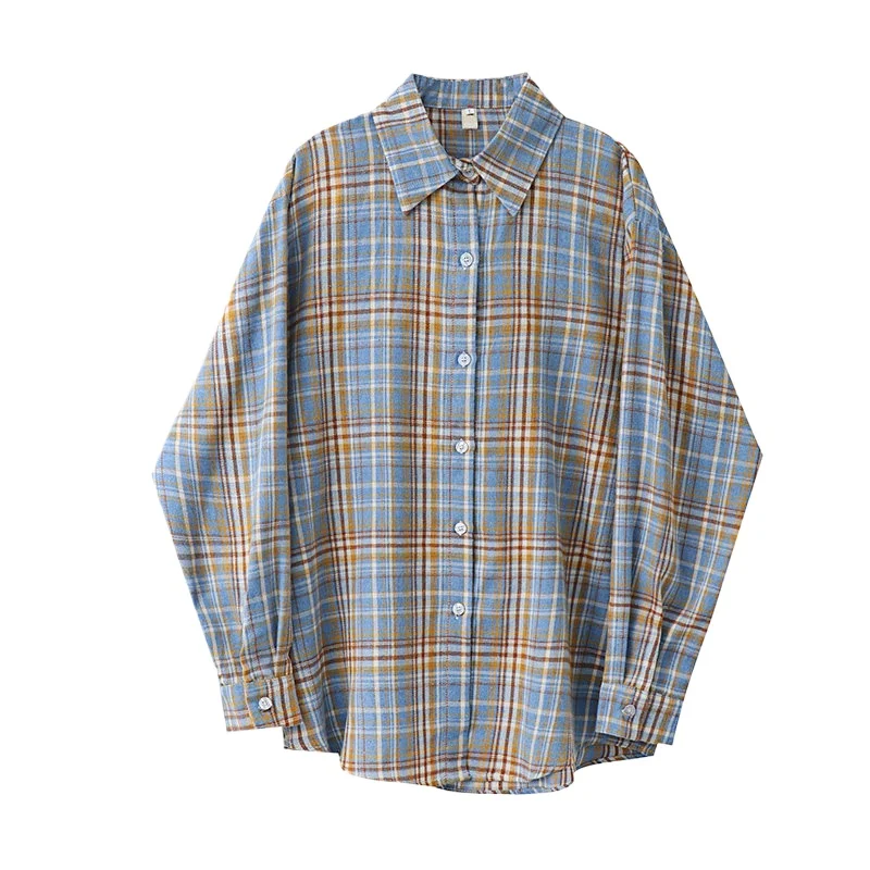 SuperAen Korean Style Retro Plaid Long-sleeved Shirt for Women 2026 Spring New Design Loose Single Breasted Shirts
SuperAen Korean Style Retro Plaid Long-sleeved Shirt for Women 2026 Spring New Design Loose Single Breasted Shirts