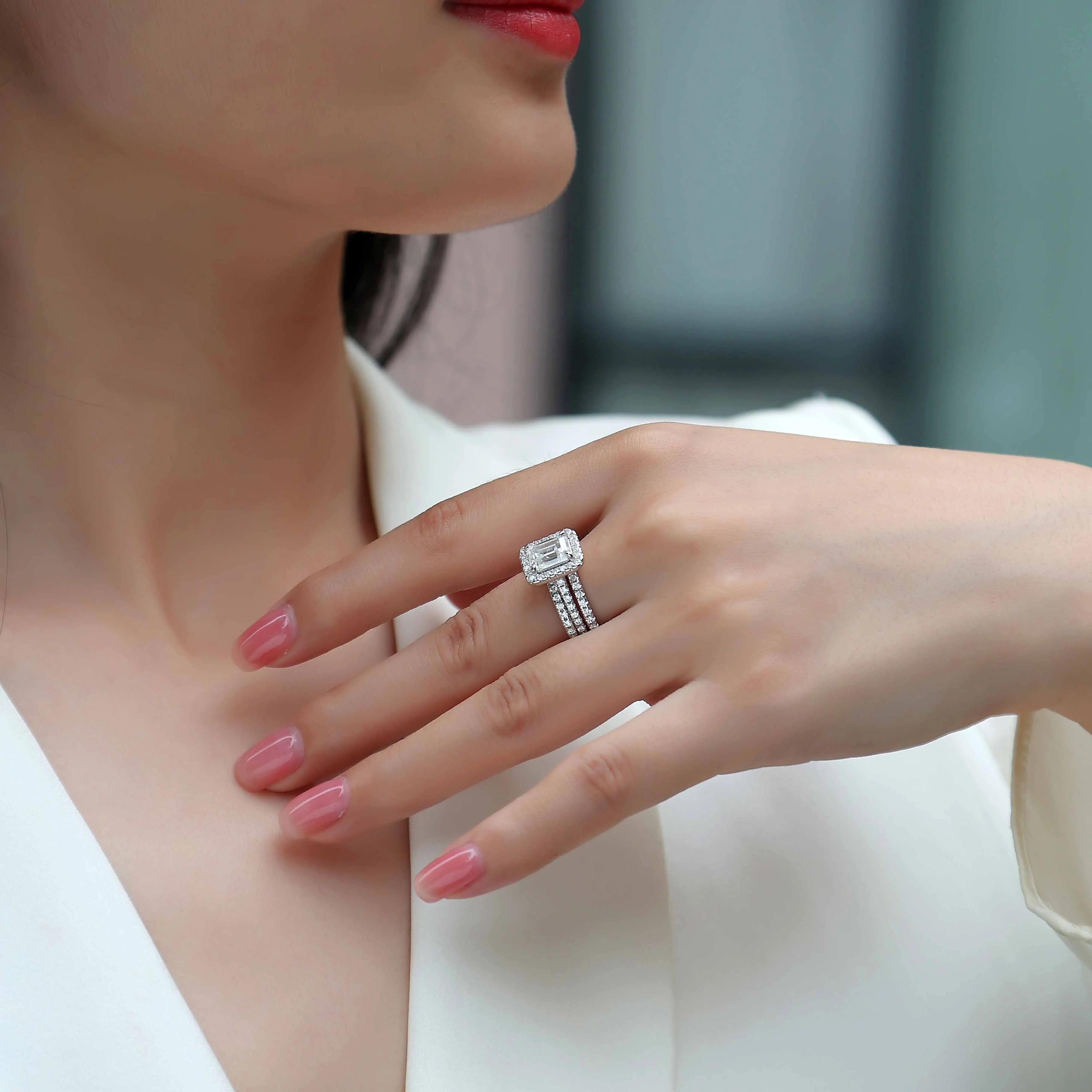 S925 Sterling Silver Moissanite Stackable Rings for Women D VVS1 Round Cut Lab Diamond Stacking Band Wedding Engagement Finger R
S925 Sterling Silver Moissanite Stackable Rings for Women D VVS1 Round Cut Lab Diamond Stacking Band Wedding Engagement Finger R